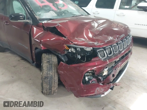 2022 Jeep Compass High Altitude with VIN 3C4NJDCB6NT107779, listed as a IAAI auction lot 41343659 with 32,612 mi miles and . Bid and sale history available at DreamBid. Image 6.