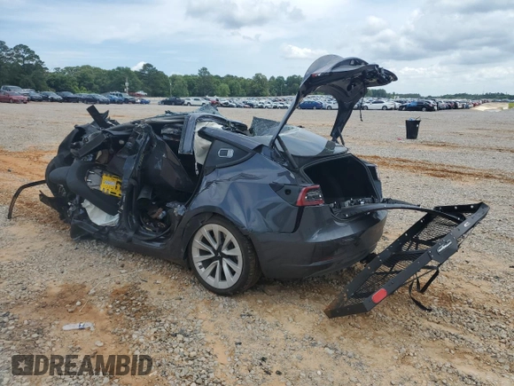 2023 Tesla Model 3 with VIN 5YJ3E1EA7PF627103, listed as a Copart auction lot 55493425 with Not provided miles and Non repairable. Bid and sale history available at DreamBid. Image 2.