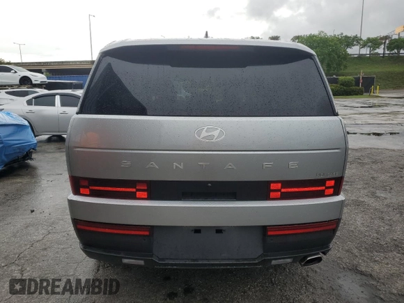 2024 Hyundai Santa Fe SE with VIN 5NMP14GL3RH052528, listed as a Copart auction lot 59077695 with 8,655 mi miles and Salvage title. Bid and sale history available at DreamBid. Image 6.
