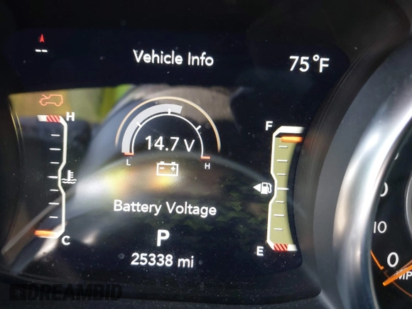 2023 Jeep Wrangler Sport S with VIN 1C4HJXDG2PW582318, listed as a IAAI auction lot 42011653 with 25,338 mi miles and . Bid and sale history available at DreamBid. Image 7.