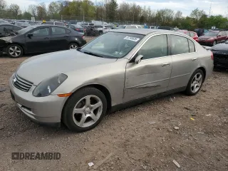 2003 Infiniti G35 with VIN JNKCV51E03M307315, listed as a Copart auction lot 53795635 with 166,050 mi miles and Salvage Title. Bid and sale history available at DreamBid. Image 1.