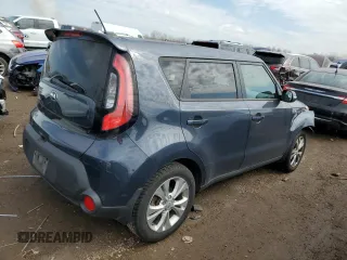 2014 Kia Soul + with VIN KNDJP3A53E7076791, listed as a Copart auction lot 50603305 with 53,662 mi miles and Salvage Title. Bid and sale history available at DreamBid. Image 3.