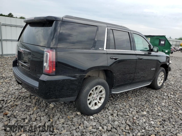 2017 GMC Yukon SLT with VIN 1GKS2BKC2HR174637, listed as a Copart auction lot 58534834 with 91,233 mi miles and Salvage Title. Bid and sale history available at carsss.com. Image 3.