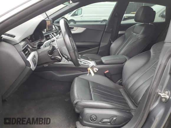 2018 Audi A5 Sportback Premium Plus with VIN WAUENCF53JA005570, listed as a Copart auction lot 45690585 with 104,364 mi miles and Salvage Title. Bid and sale history available at carsss.com. Image 7.