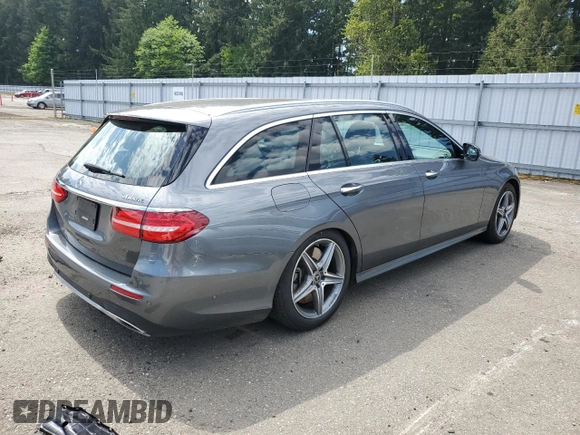 2018 Mercedes-Benz E 400 with VIN WDDZH6GB7JA478833, listed as a Copart auction lot 55651165 with Not Provided miles and Salvage Title. Bid and sale history available at DreamBid. Image 3.