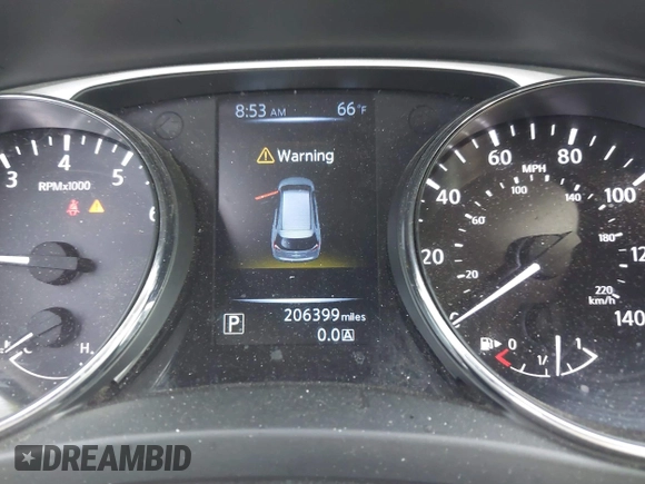 2015 Nissan Rogue SL with VIN 5N1AT2MT4FC773875, listed as a IAAI auction lot 41803439 with 206,399 mi miles. Bid and sale history available at carsss.com. Image 7.