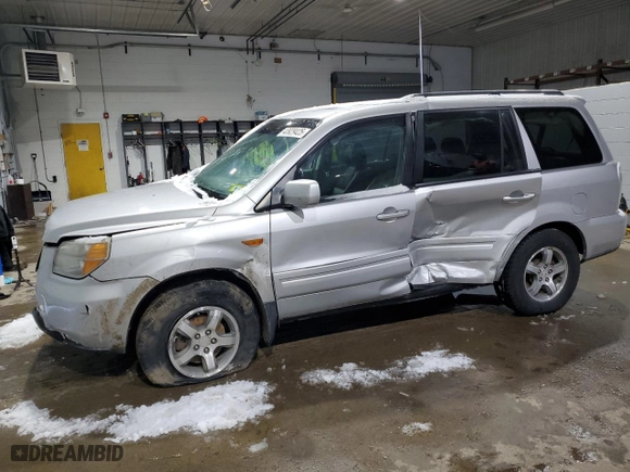 2007 Honda Pilot EX-L with VIN 5FNYF28517B024896, listed as a Copart auction lot 43929425 with 110,273 mi miles and Salvage Title. Bid and sale history available at carsss.com. Image 1.