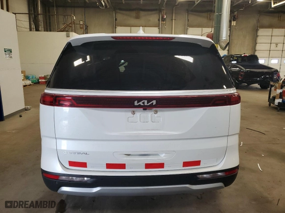 2024 Kia Carnival LX with VIN KNDNB4H33R6354692, listed as a Copart auction lot 69394664 with 23,350 mi miles and Salvage Title. Bid and sale history available at carsss.com. Image 6.