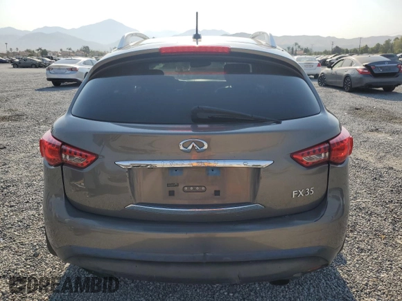 2010 Infiniti FX with VIN JN8AS1MW7AM851892, listed as a Copart auction lot 64990275 with 125,266 mi miles and Salvage title. Bid and sale history available at DreamBid. Image 6.