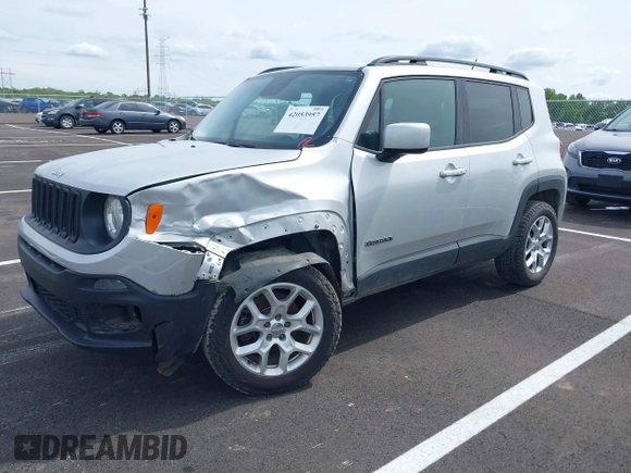 2017 Jeep Renegade Latitude z VIN ZACCJBBB6HPG40367, wystawiony jako IAAI lot #42053957 z przebiegiem 105 893 mil mil oraz . Historia ofert i sprzedaży dostępna na DreamBid. Obrazek 16.