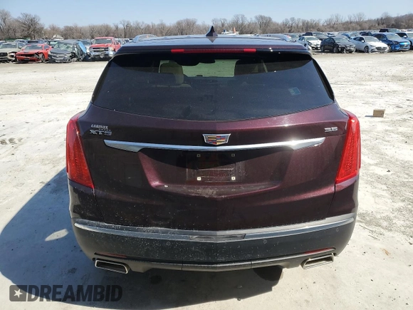 2017 Cadillac XT5 Luxury FWD with VIN 1GYKNBRS0HZ219259, listed as a Copart auction lot 47556415 with 50,946 mi miles and Salvage Title. Bid and sale history available at carsss.com. Image 6.