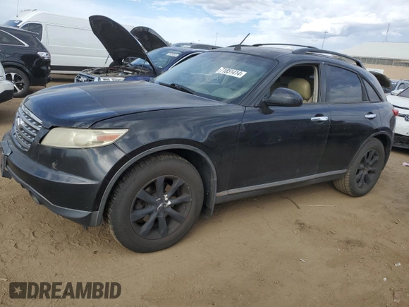 2006 Infiniti FX35 with VIN JNRAS08W06X210458, listed as a Copart auction lot 71851414 with 0 mi miles and Salvage Title. Bid and sale history available at carsss.com. Image 1.