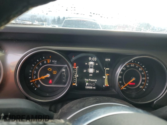 2020 Jeep Gladiator Overland with VIN 1C6HJTFG8LL147702, listed as a Copart auction lot 48613135 with 159,558 mi miles and Clean title. Bid and sale history available at DreamBid. Image 9.