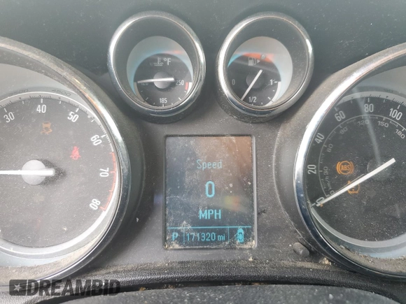 2014 Buick Verano with VIN 1G4PP5SK6E4168789, listed as a Copart auction lot 57064795 with 171,320 mi miles and Salvage title. Bid and sale history available at DreamBid. Image 9.