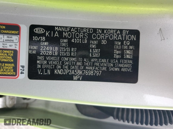 2019 Kia Soul + with VIN KNDJP3A58K7698797, listed as a Copart auction lot 48366595 with 81,013 mi miles and Salvage Title. Bid and sale history available at DreamBid. Image 13.