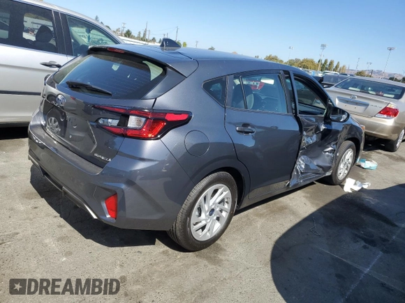 2024 Subaru Impreza with VIN JF1GUABC8R8852360, listed as a Copart auction lot 72816664 with 1,408 mi miles and Salvage Title. Bid and sale history available at carsss.com. Image 3.