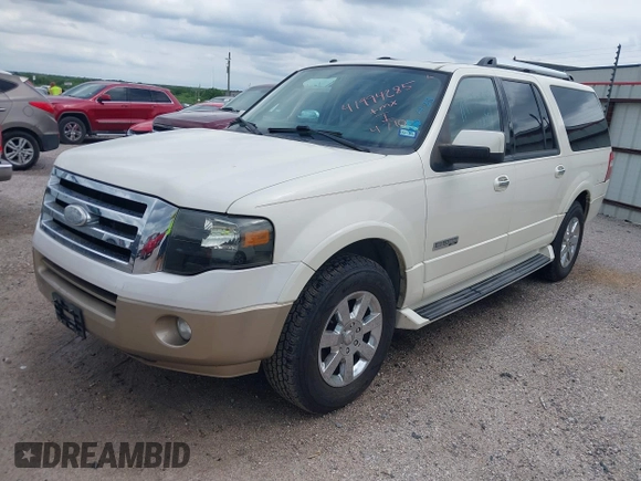 2008 Ford Expedition EL Limited with VIN 1FMFK19578LA13925, listed as a IAAI auction lot 41994285 with 212,507 mi miles. Bid and sale history available at carsss.com. Image 2.
