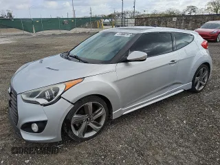 2014 Hyundai Veloster Turbo with VIN KMHTC6AE0EU211034, listed as a Copart auction lot 49711635 with 126,394 mi miles and Clean title. Bid and sale history available at DreamBid. Image 1.