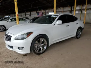 2013 Infiniti M37 with VIN JN1BY1AR4DM604656, listed as a Copart auction lot 48937115 with 85,092 mi miles and Salvage Title. Bid and sale history available at carsss.com. Image 1.