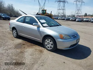2002 Honda Civic EX with VIN 1HGEM22902L101849, listed as a IAAI auction lot 41817462 with 1 mi miles. Bid and sale history available at carsss.com. Image 1.
