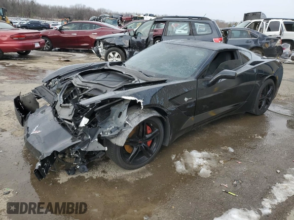 2016 Chevrolet Corvette 1LT with VIN 1G1YB2D77G5115023, listed as a Copart auction lot 37436664 with 56,852 mi miles. Bid and sale history available at carsss.com. Image 1.
