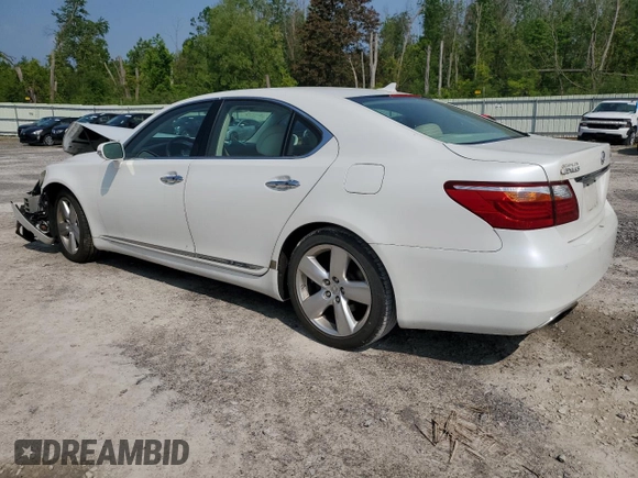 2010 Lexus LS 460 z VIN JTHBL5EF0A5097424, wystawiony jako Copart lot #59780325 z przebiegiem Nie podano mil oraz Szkoda całkowita • Salvage title. Historia ofert i sprzedaży dostępna na DreamBid. Obrazek 2.