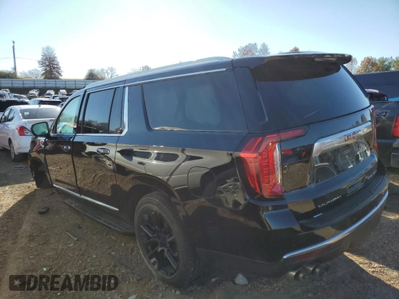 2021 GMC Yukon XL Denali with VIN 1GKS2JKL8MR448914, listed as a Copart auction lot 77871723 with 0 mi miles and Salvage Title. Bid and sale history available at carsss.com. Image 2.