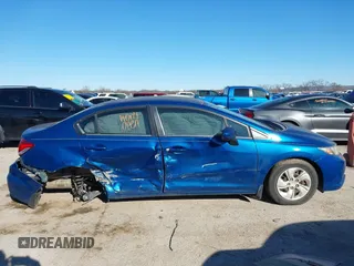 2014 Honda Civic Sedan LX with VIN 2HGFB2F57EH529579, listed as a IAAI auction lot 41732190 with 95,176 mi miles. Bid and sale history available at carsss.com. Image 13.