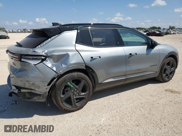 2024 Chevrolet Equinox EV RS z VIN 3GN7DNRP2RS237974, wystawiony jako Copart lot #71756094 z przebiegiem 2024 mil mil oraz Szkody całkowita. Historia ofert i sprzedaży dostępna na DreamBid. Obrazek 3.