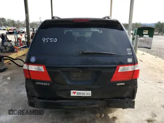 2007 Honda Odyssey EX-L with VIN 5FNRL38727B129550, listed as a Copart auction lot 48263675 with 190,418 mi miles and Salvage Title. Bid and sale history available at DreamBid. Image 6.