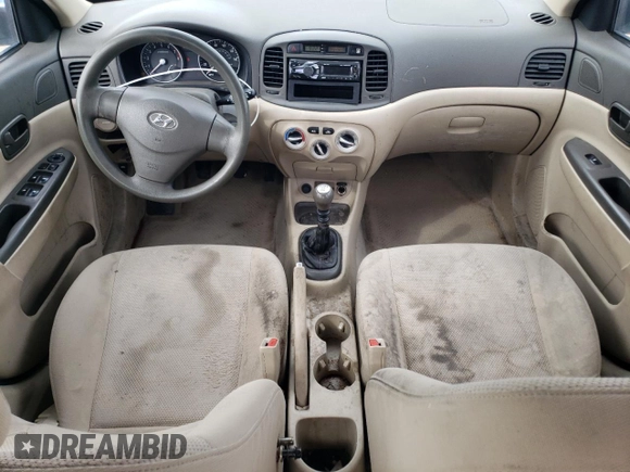 2007 Hyundai Accent GLS with VIN KMHCN46C77U110324, listed as a Copart auction lot 45515545 with 133,902 mi miles and Salvage Title. Bid and sale history available at carsss.com. Image 8.