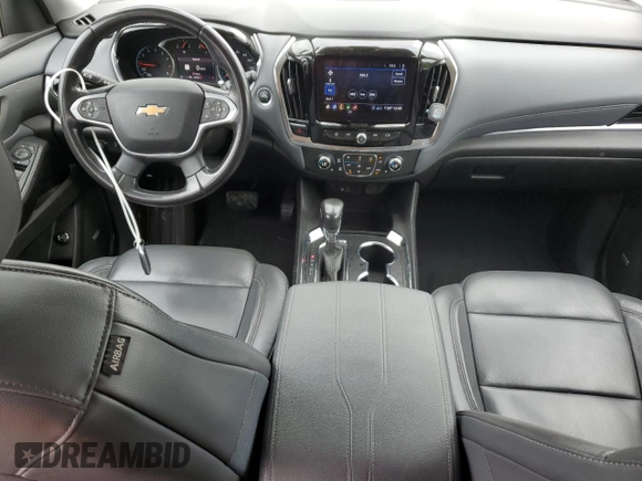 2021 Chevrolet Traverse LT with VIN 1GNEVHKWXMJ214024, listed as a Copart auction lot 56917015 with 68,829 mi miles and Salvage title. Bid and sale history available at DreamBid. Image 8.