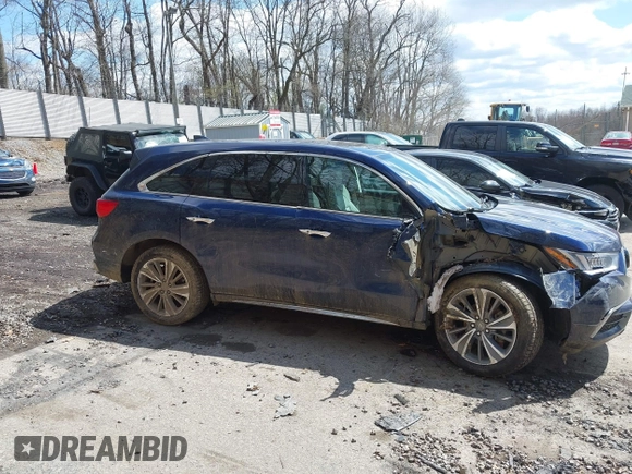2018 Acura MDX Technology with VIN 5J8YD4H57JL005535, listed as a IAAI auction lot 42027222 with 91,082 mi miles and . Bid and sale history available at DreamBid. Image 14.