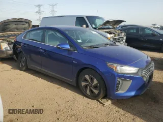 2019 Hyundai Ioniq SEL z VIN KMHC75LC9KU117854, wystawiony jako Copart lot #49612875 z przebiegiem 87 845 mil mil oraz Szkoda całkowita • Salvage title. Historia ofert i sprzedaży dostępna na DreamBid. Obrazek 4.