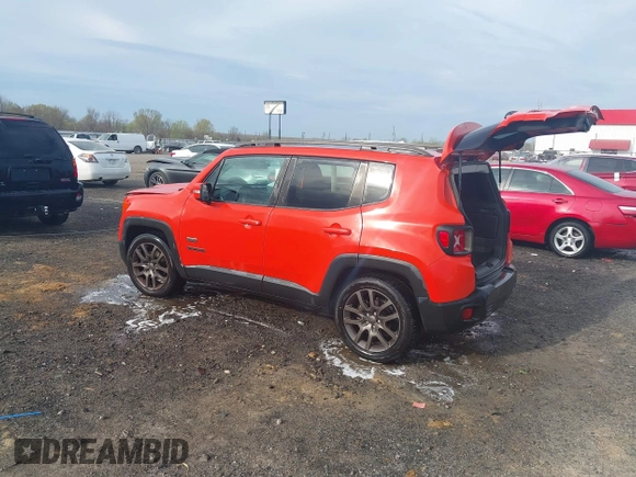 2016 Jeep Renegade Latitude with VIN ZACCJABT5GPE31204, listed as a IAAI auction lot 41828985 with 162,684 mi miles and . Bid and sale history available at DreamBid. Image 3.