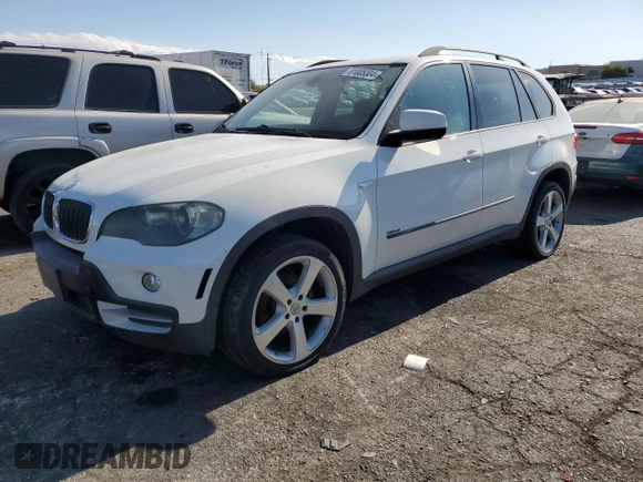 2007 BMW X5 3.0si with VIN 5UXFE43577L018075, listed as a Copart auction lot 81005304 with 128,100 mi miles and Salvage Title. Bid and sale history available at carsss.com. Image 1.