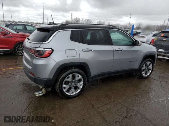 2021 Jeep Compass Limited with VIN 3C4NJDCB6MT515780, listed as a Copart auction lot 49820575 with 45,474 mi miles and Salvage Title. Bid and sale history available at carsss.com. Image 3.