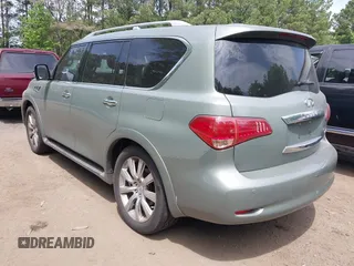 2011 Infiniti QX56 7-passenger with VIN JN8AZ2NEXB9000116, listed as a IAAI auction lot 42159602 with 119,325 mi miles. Bid and sale history available at carsss.com. Image 3.