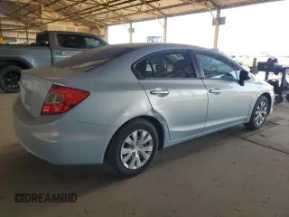 2012 Honda Civic LX с VIN 19XFB2F53CE055606, выставлен на аукционе Copart как лот 57306205 с пробегом 163 480 миль миль и Чистый • Clean title. История ставок и продаж доступна на DreamBid. Изображение 3.