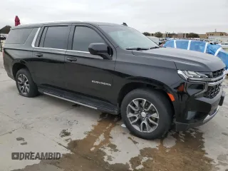 2021 Chevrolet Suburban LS with VIN 1GNSCBKD0MR379571, listed as a Copart auction lot 42579275 with 146,655 mi miles and Salvage Title. Bid and sale history available at DreamBid. Image 4.