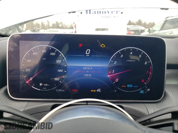 2022 Mercedes-Benz C 300 with VIN W1KAF4HB8NR016858, listed as a Copart auction lot 46455435 with 18,856 mi miles and Salvage Title. Bid and sale history available at DreamBid. Image 9.
