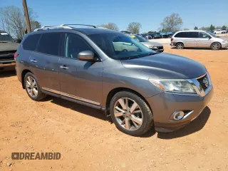2016 Nissan Pathfinder Platinum with VIN 5N1AR2MN5GC608886, listed as a Copart auction lot 50582035 with 127,089 mi miles and Salvage Title. Bid and sale history available at carsss.com. Image 4.
