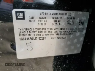 2018 Cadillac CTS-V z VIN 1G6A15S61J0132091, wystawiony jako Copart lot #64077954 z przebiegiem 60 874 mil mil oraz Tytuł czysty. Historia ofert i sprzedaży dostępna na DreamBid. Obrazek 15.