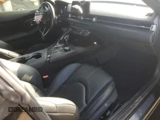 2020 Toyota GR Supra 3.0 with VIN WZ1DB4C03LW031258, listed as a Copart auction lot 63654244 with 0 mi miles and Salvage Title. Bid and sale history available at carsss.com. Image 8.