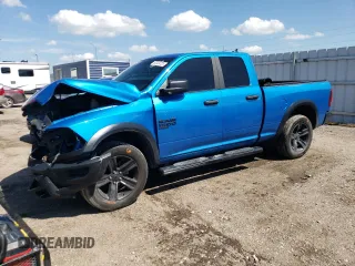 2021 Ram 1500 Warlock with VIN 1C6RR7GG4MS538727, listed as a Copart auction lot 62424725 with 15,882 mi miles and Salvage title. Bid and sale history available at DreamBid. Image 1.