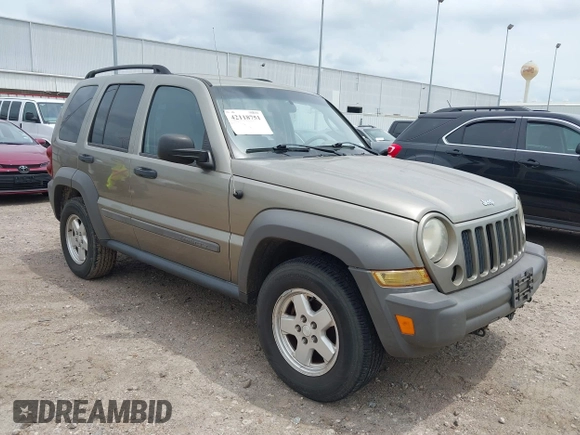 2007 Jeep Liberty Sport with VIN 1J8GL48K87W668941, listed as a IAAI auction lot 42118751 with 194,411 mi miles. Bid and sale history available at carsss.com. Image 1.