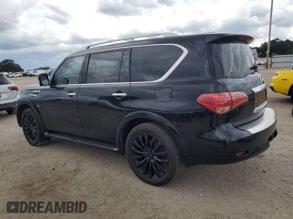 2017 Infiniti QX80 with VIN JN8AZ2ND9H9831199, listed as a Copart auction lot 70854654 with 142,994 mi miles and Salvage Title. Bid and sale history available at carsss.com. Image 2.