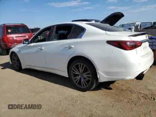 2020 Infiniti Q50 Luxe with VIN JN1EV7AR0LM253462, listed as a Copart auction lot 64016965 with 47,442 mi miles and Non repairable. Bid and sale history available at DreamBid. Image 2.