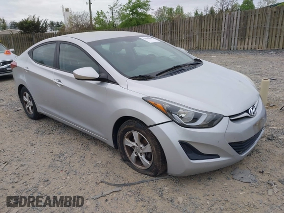 2015 Hyundai Elantra SE z VIN 5NPDH4AE2FH651542, wystawiony jako IAAI lot #42085090 z przebiegiem 168 210 mil mil oraz . Historia ofert i sprzedaży dostępna na DreamBid. Obrazek 1.