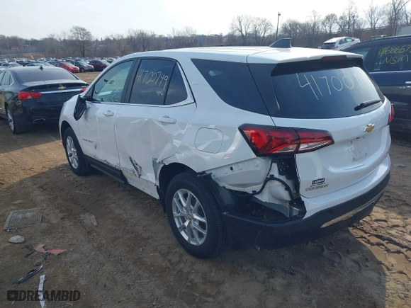 2023 Chevrolet Equinox LT with VIN 3GNAXTEG8PS218253, listed as a IAAI auction lot 41700749 with 28,100 mi miles. Bid and sale history available at carsss.com. Image 3.